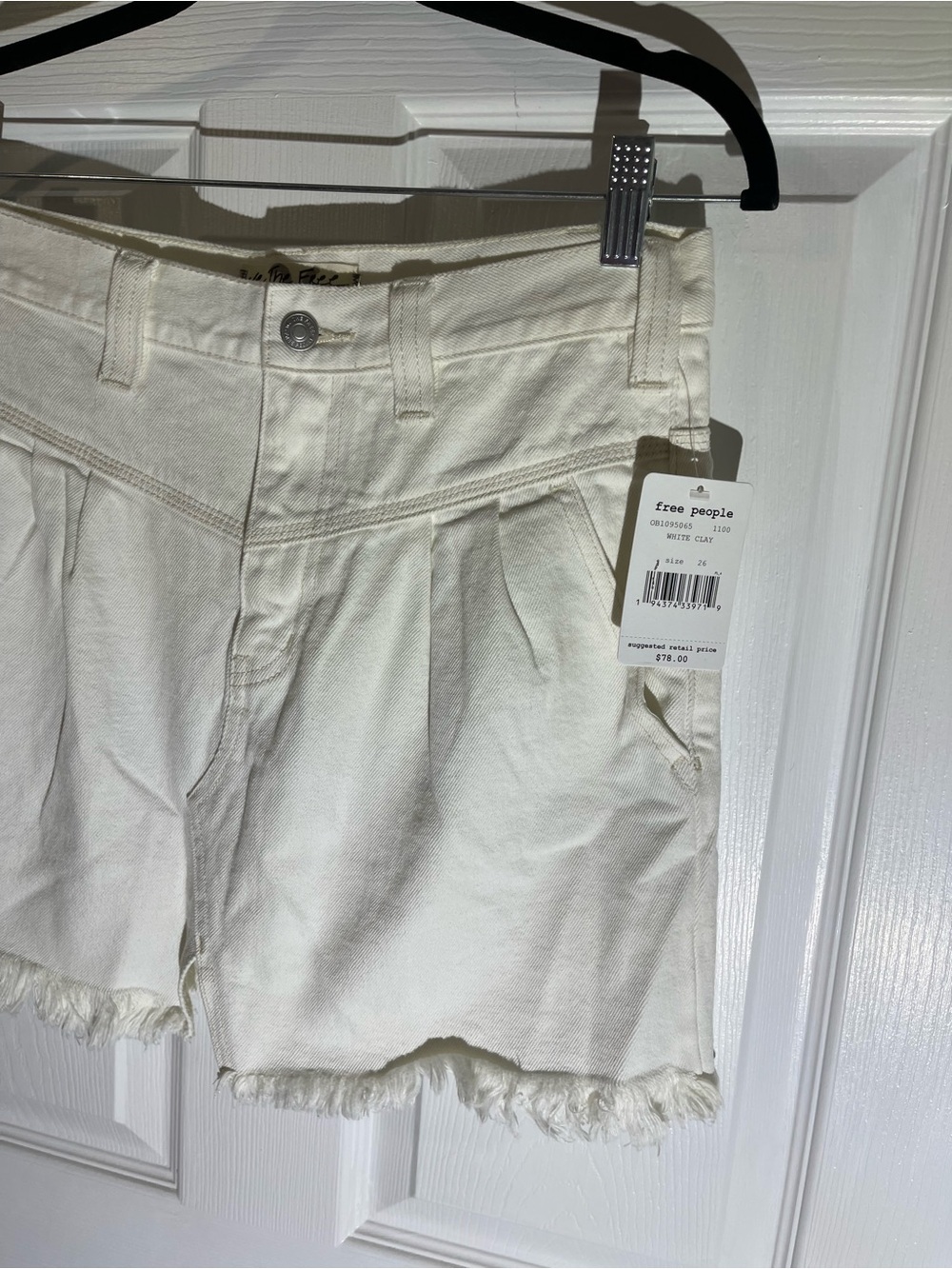 NWT Cream Denim Free People Skirt Sz 26 - Picture 8 of 12